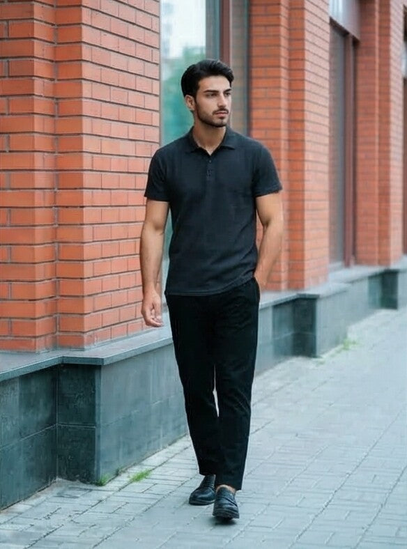 Texture Pro — Men's Structured Thermal Knit Polo