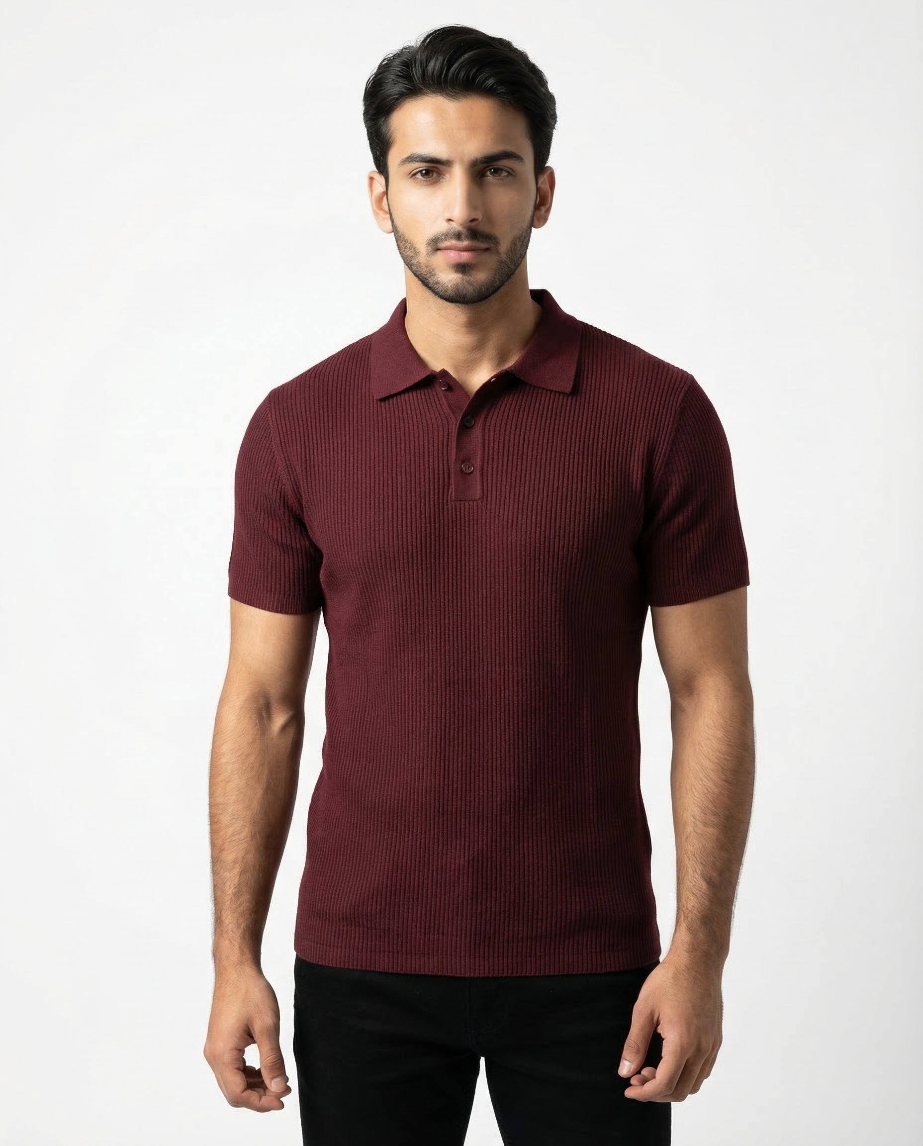 Texture Pro — Men's Structured Thermal Knit Polo