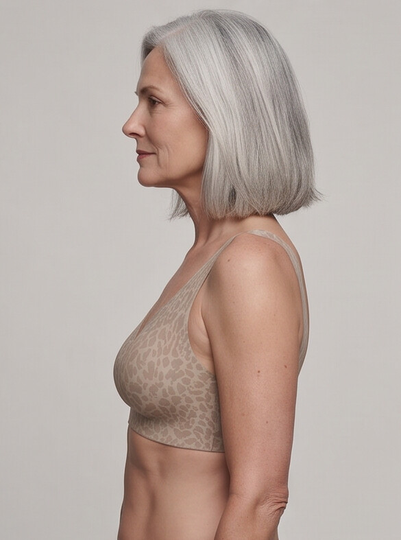 Hult — Wireless Leopard Bra - Beige/Brown Leopard