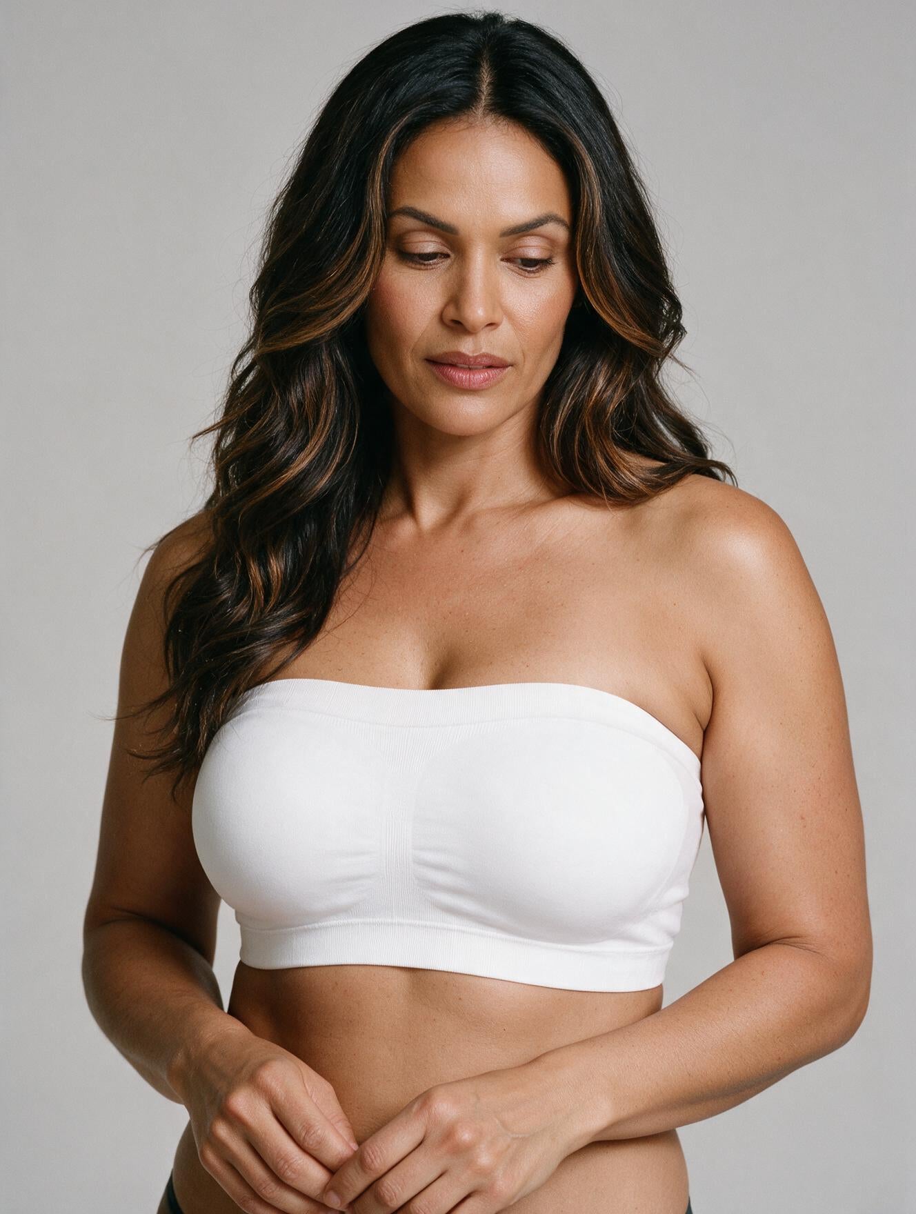 Alice Invisible Strapless Push Up Bra - White