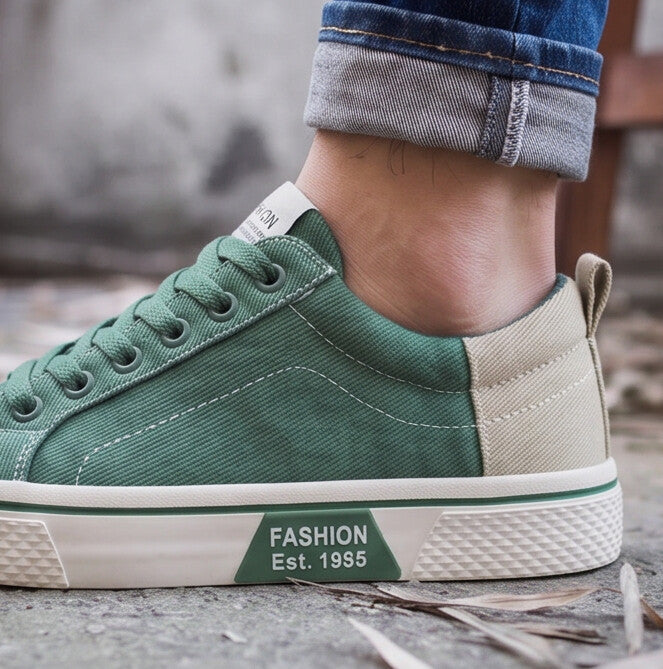 Retroglide Canvas Court Sneaker - Green
