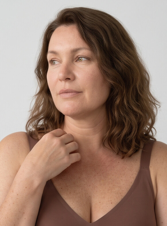 Rove Wide Strap Wireless Bra | Brown