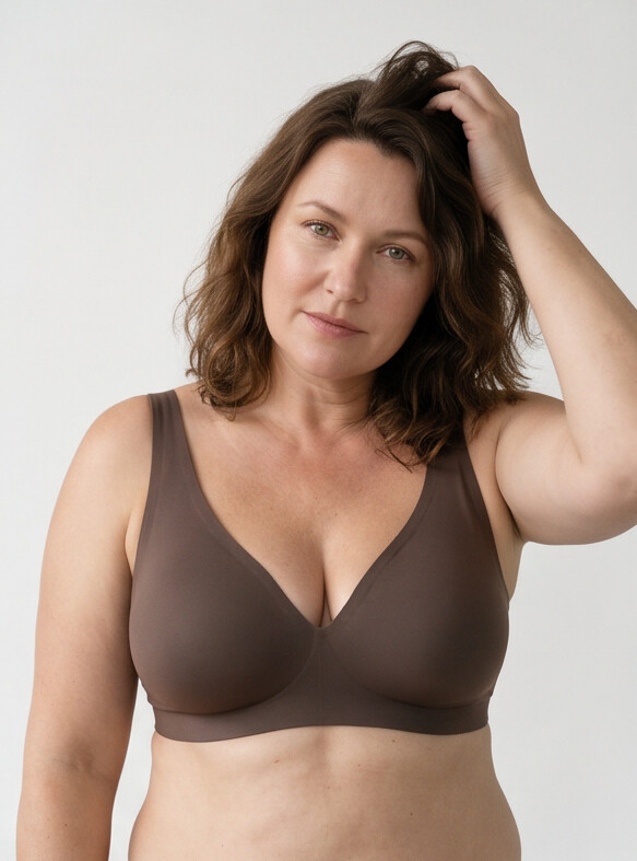 Hult Wireles Bra - Brown