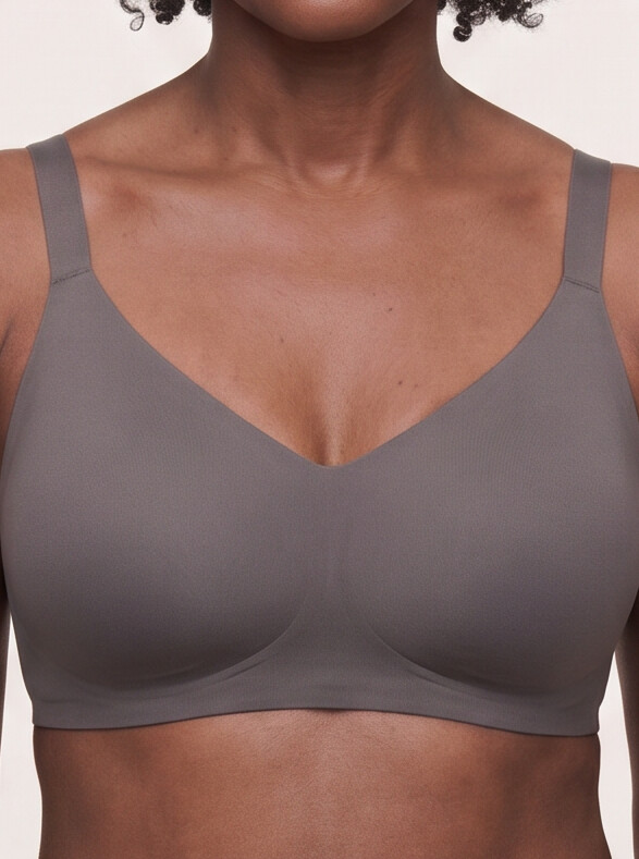 Rove Wide Strap Wireless Bra | Grey