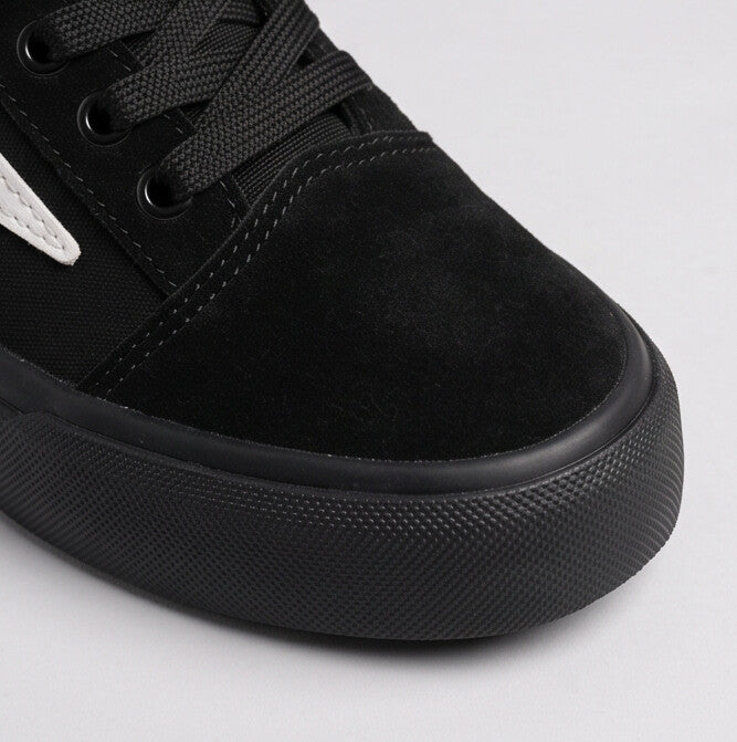 Steady Low-Top Canvas Sneaker with Platform Sole - All Black