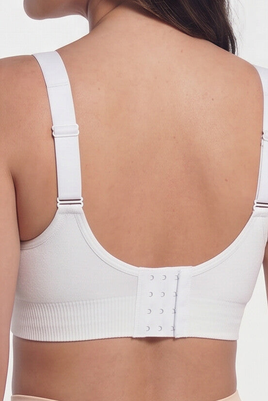Formea Wireless Support Bra | White