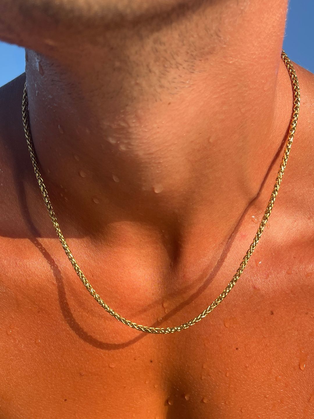 WHEAT CHAIN 3MM | 18K Gold
