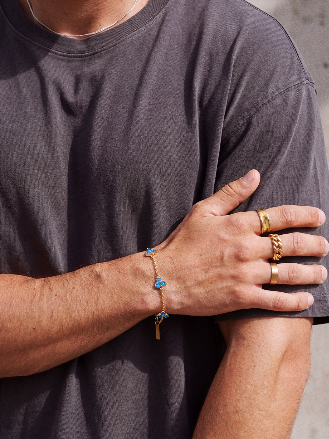 Blue Clover Bracelet