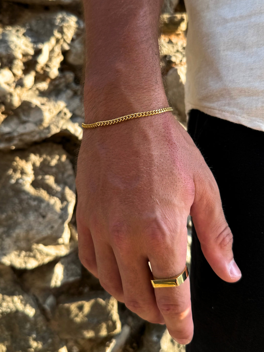 CUBAN BRACELET 3MM | 18K Gold
