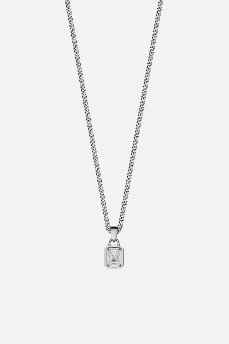 White Gemstone Chain