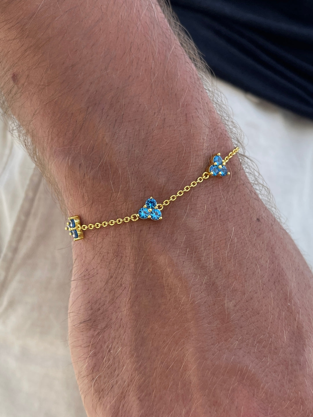 Blue Clover Bracelet