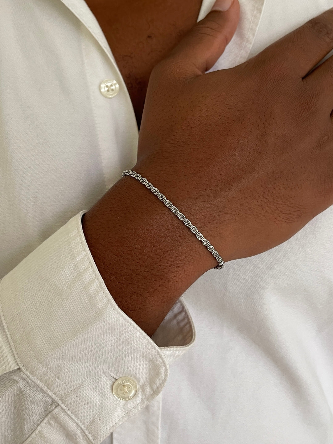 ROPE BRACELET 3MM  |  Silver