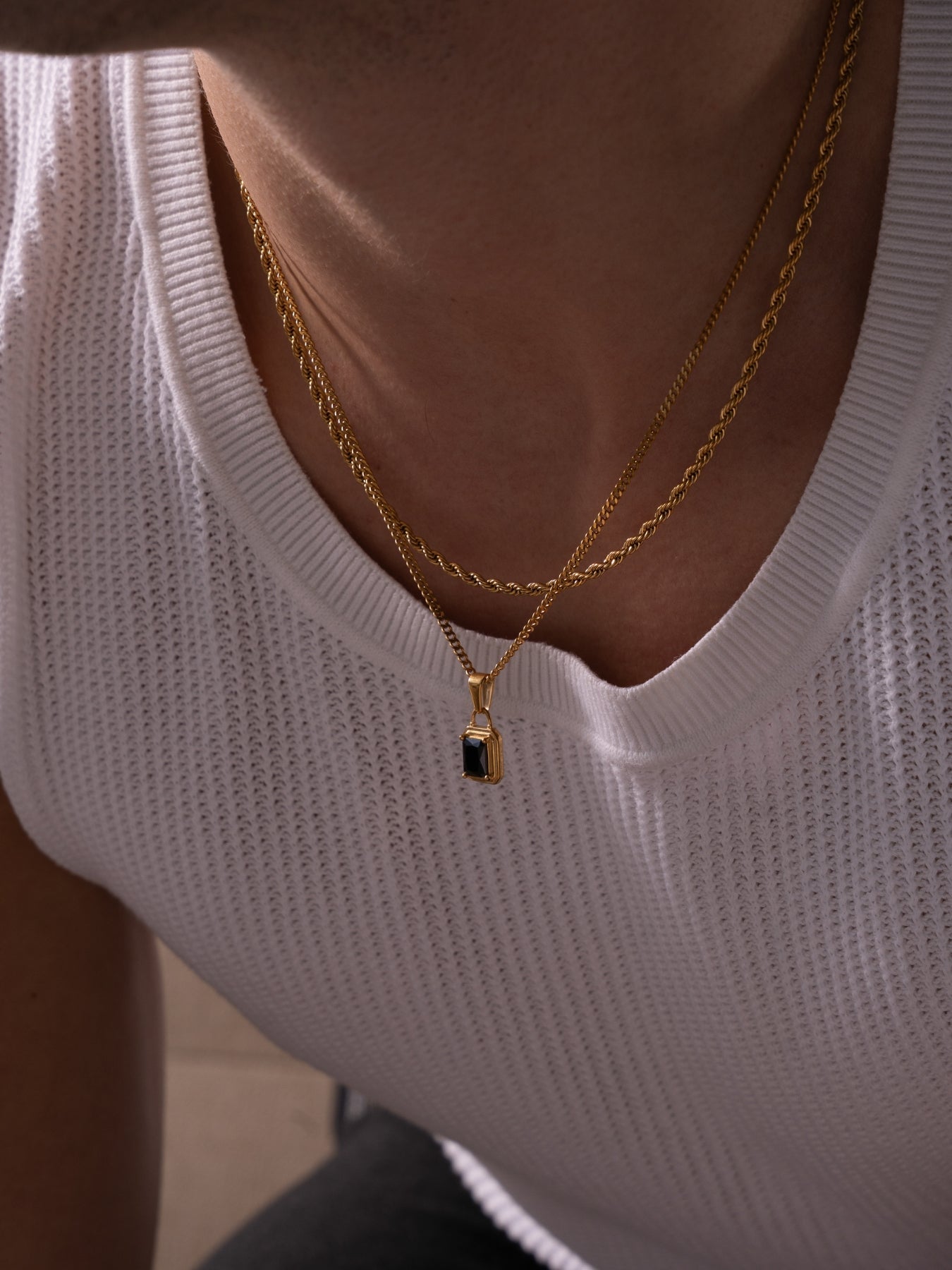 MIDNIGHT GEMSTONE CHAIN | 18K Gold