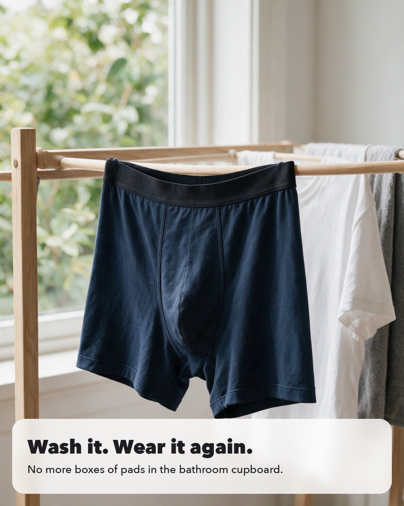6. Wash it, wear it again — no more boxes of pads