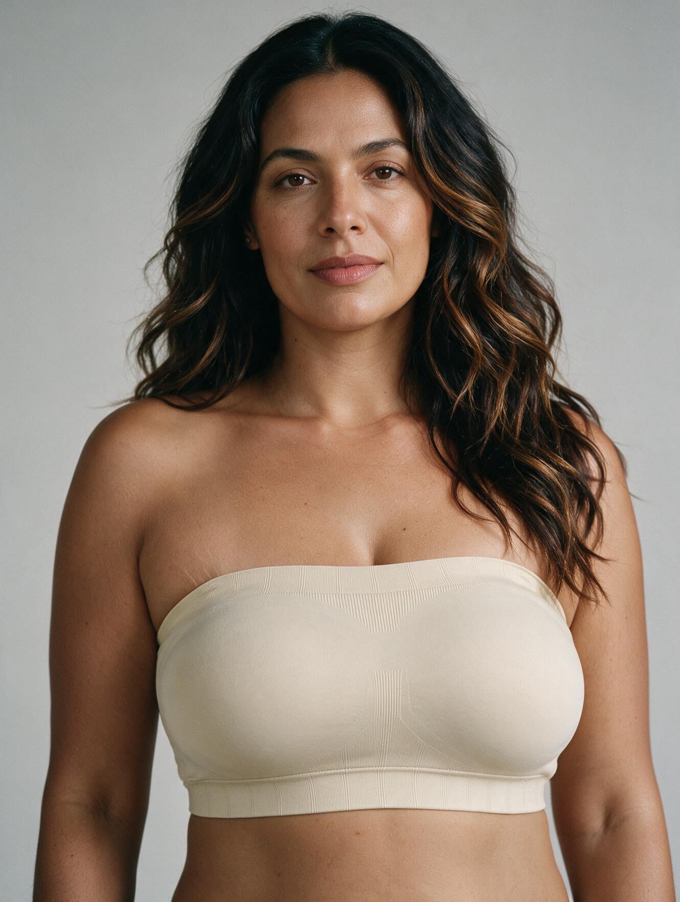 Alice Invisible Strapless Push Up Bra - Beige