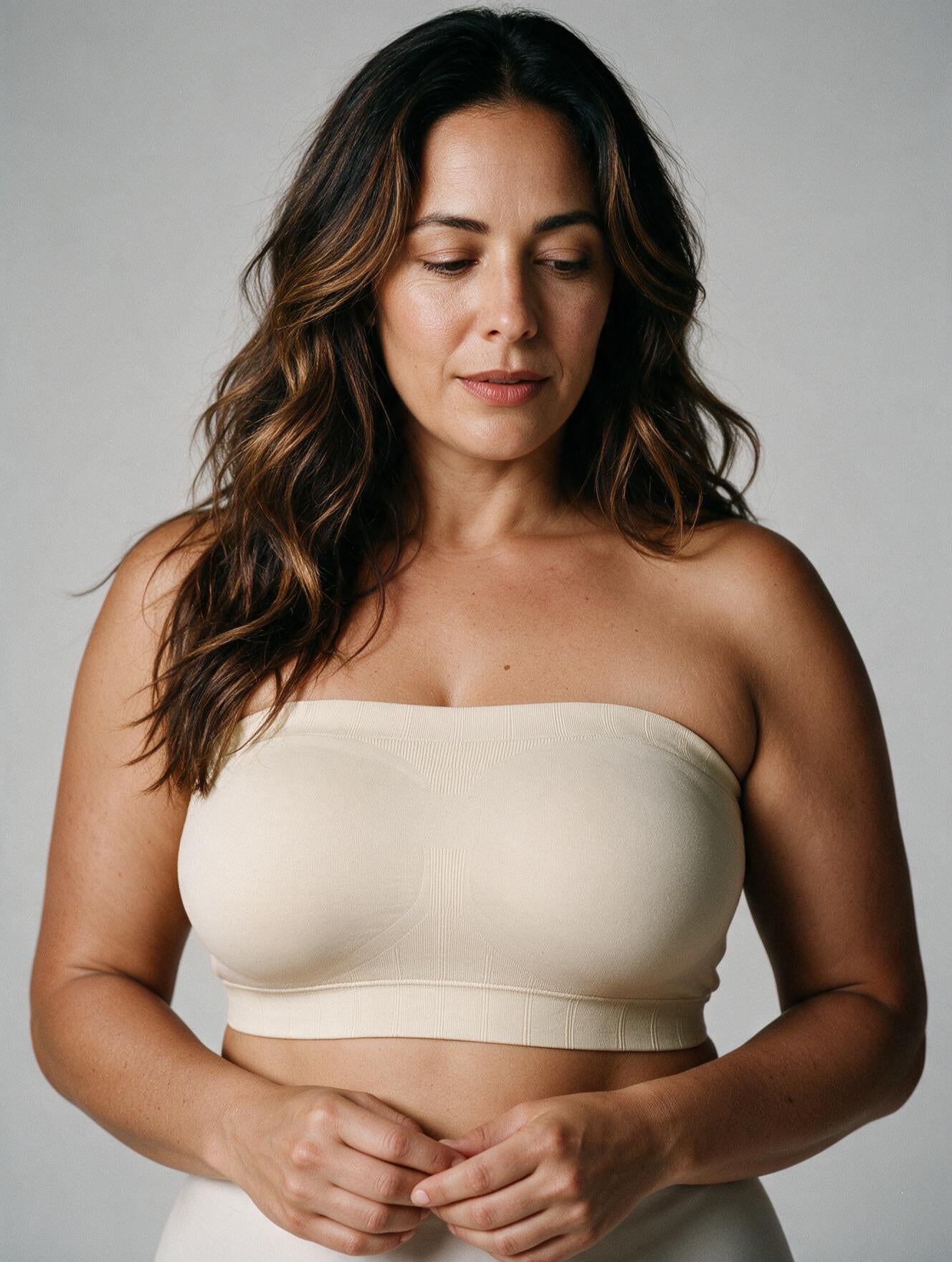 Alice Invisible Strapless Push Up Bra - Beige