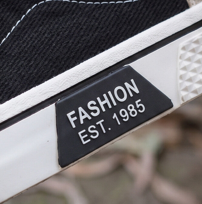 Retroglide Canvas Court Sneaker - Black