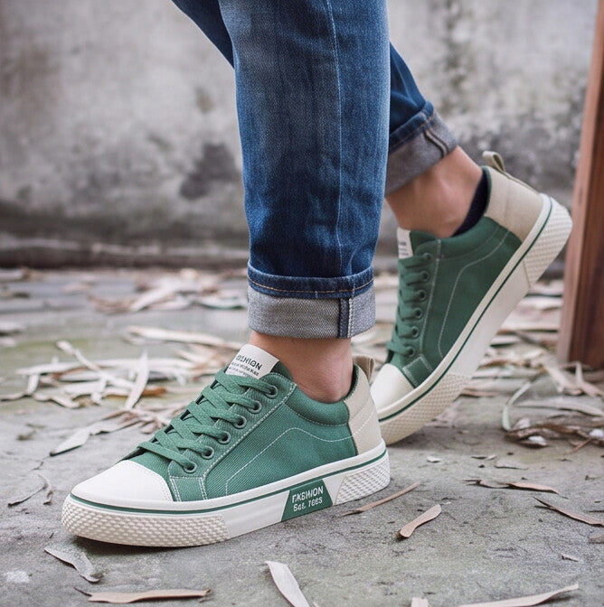 Retroglide Canvas Court Sneaker - Green