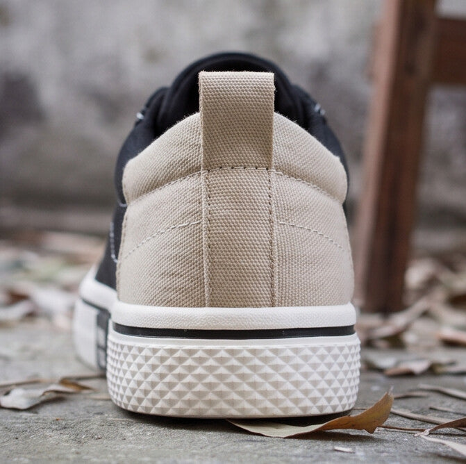 Retroglide Canvas Court Sneaker - Black