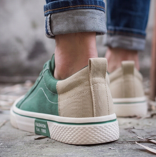 Retroglide Canvas Court Sneaker - Green