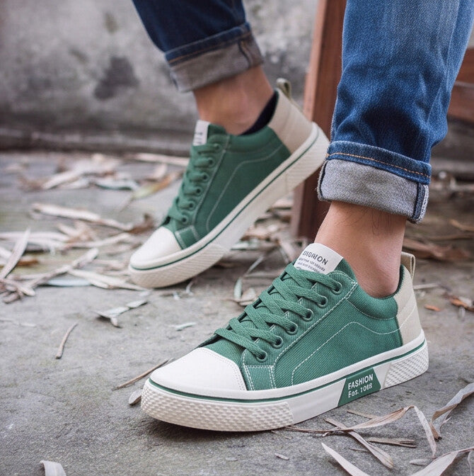 Retroglide Canvas Court Sneaker - Green