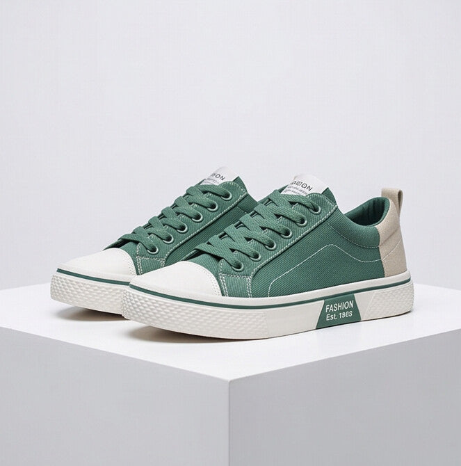 Retroglide Canvas Court Sneaker - Green