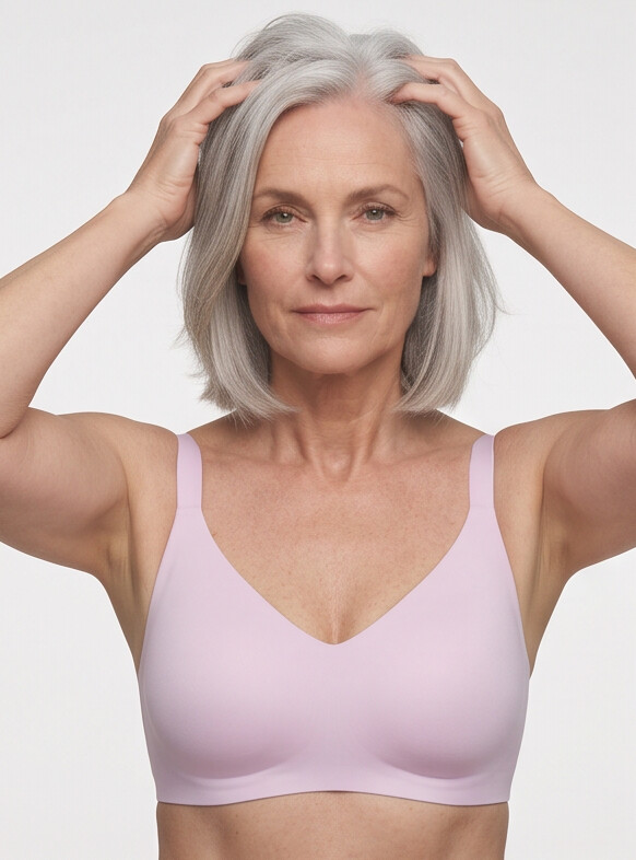 Rove Wide Strap Wireless Bra | Soft Pink