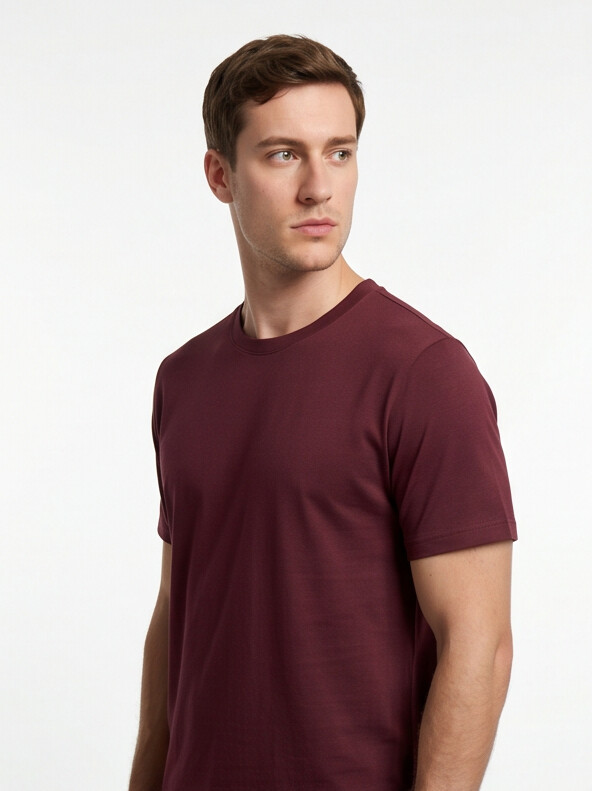 BBazic Tech T-Shirt - Burgundy