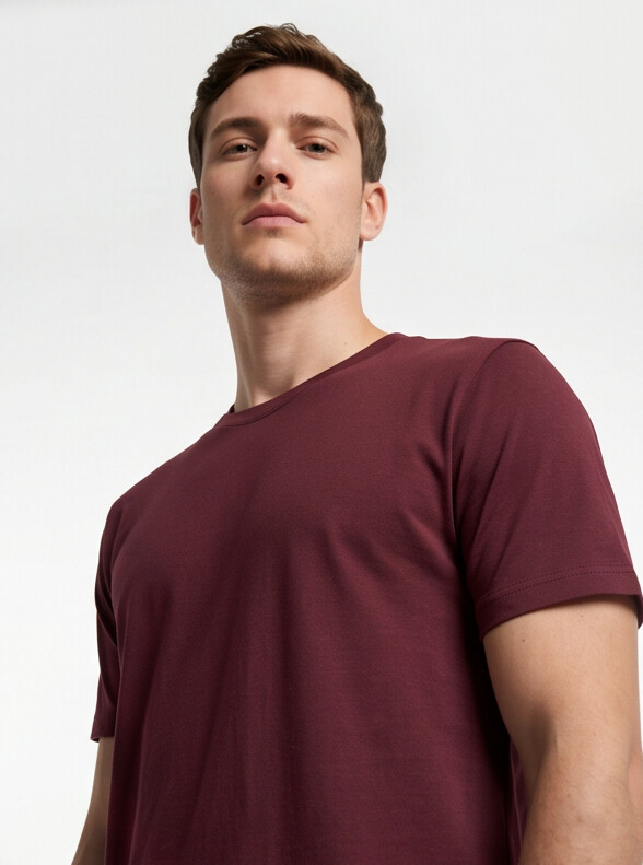 BBazic Tech T-Shirt - Burgundy