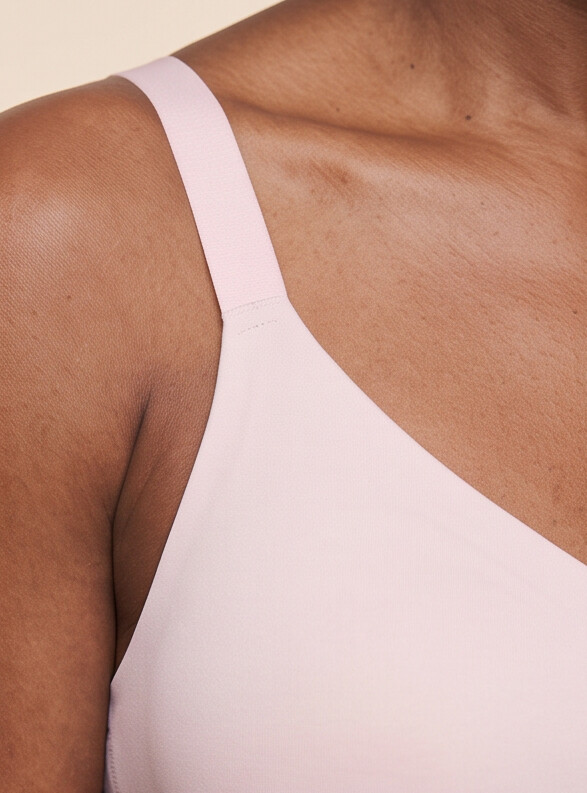 Rove Wide Strap Wireless Bra - Soft Pink