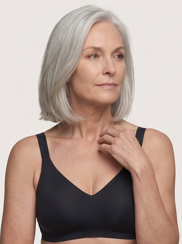 Rove Wide Strap Wireless Bra | Black