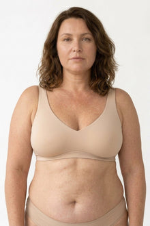 Rove Wide Strap Wireless Bra | Beige