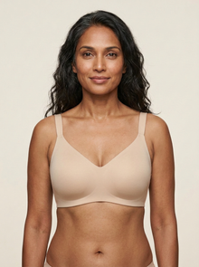 Rove Wide Strap Wireless Bra - Beige