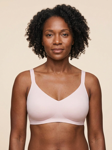 Rove Wide Strap Wireless Bra - Soft Pink
