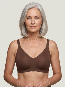 Rove Wide Strap Wireless Bra - Brown