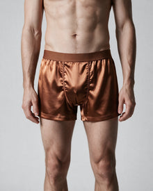 Mayfair — Men's Silk-Blend Boxer | Bronze