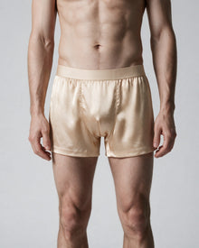 Mayfair — Men's Silk-Blend Boxer | Champagne