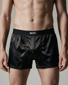 Mayfair — Men's Silk-Blend Boxer | Black