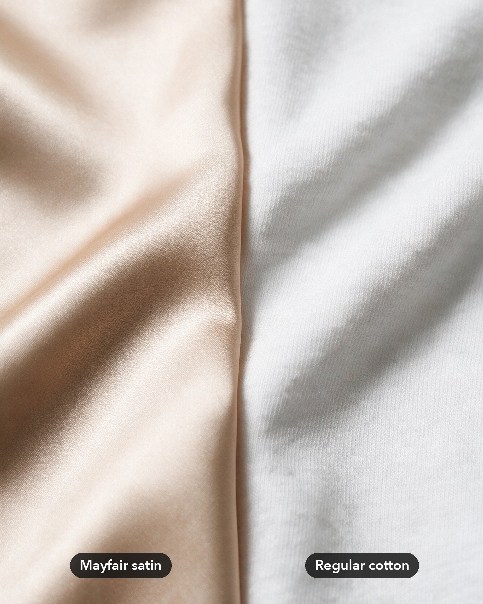 2. Satin that glides instead of grips