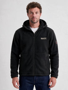 Norway Fleece-Hoodie - Schwarz