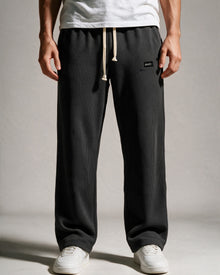 Softloom Waffel-Hose - Schwarz